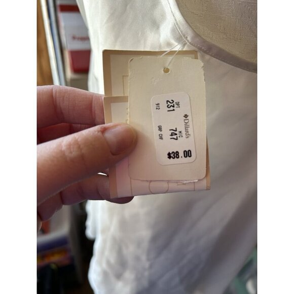 Val Mode Vintage Lingerie Set Lace White Floral Satin V-Neck NWT L Undies - Picture 5 of 10